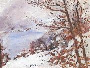 Lovis Corinth Walchensee im Winter oil painting reproduction